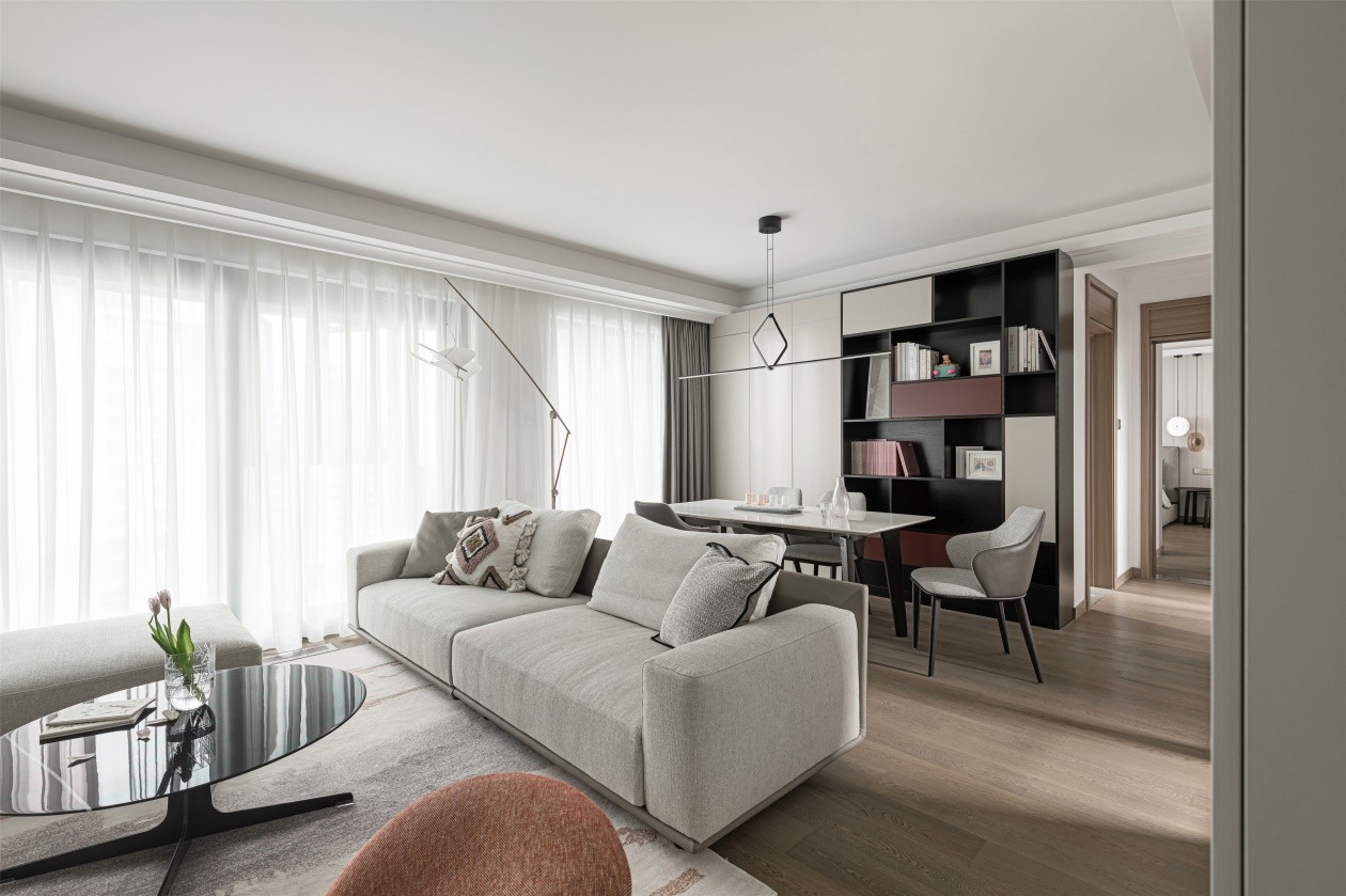 现代简约风格室内设计家装案例-客餐厅